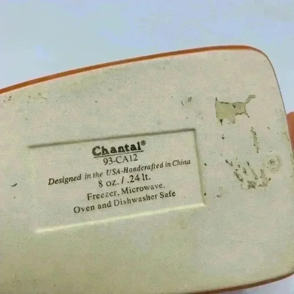 Chantal 93-CA12 Orange Carrot Shaped Baking Bakeware Dish 1 Cup